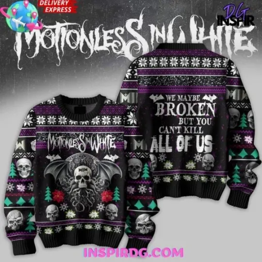Discover Motionless In White Knitted Special Ugly Sweater