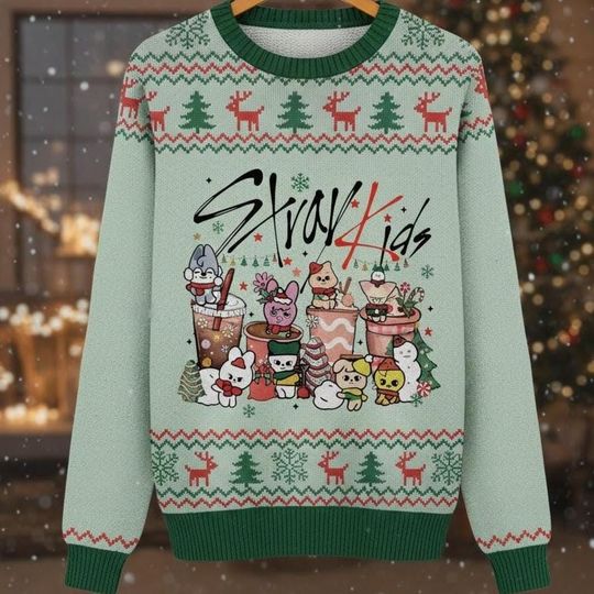 Discover Stray Kids Christmas Ugly Sweater, Unisex Xmas Gift Sweater PSK2084