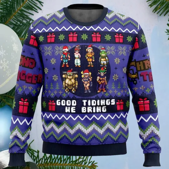 Discover Good Tidings We Bring Chrono Trigger Ugly Christmas Sweater