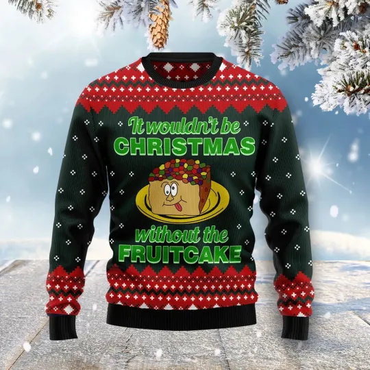 Discover Food Cake Ugly Christmas Sweater - 3D Print Ugly Sweatshirt