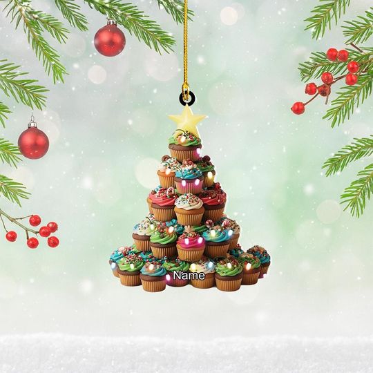 Discover Personalized Cupcakes Ornament, Cupcakes Christmas Ornament, Cupcakes Lovers Ornament, Baker Ornament, Bakery Ornament Decor NN1-425