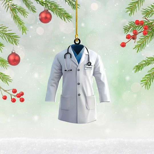 Discover Personalized Doctor Uniform Christmas Ornament, Gift For Doctors And Nurses, Xmas Gift For Healthcare Workers -RN Keepsake NN1-370