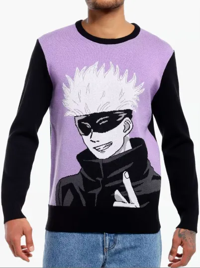 Discover Men's Jujutsu Satoru Gojo Satoru Sweater, Jujutsu Satoru Sweater - Medium