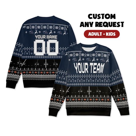 Custom Seattle Seahawks Christmas Sweater for Couples, Dad & Family Gifts