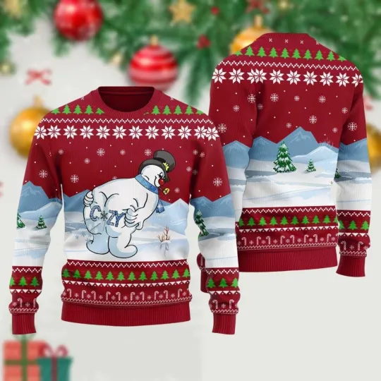 Discover Snowman Ugly Christmas Sweater, Funny Snowman - Ugly Sweatshirt