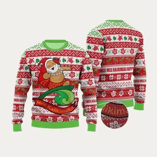 Discover Christmas Santa Clause Ugly Christmas Sweater - Ugly Sweatshirt