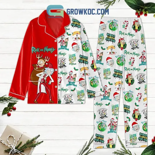Discover Rick And Rickandmorty Wubba Lubba Dub Dub Christmas Pajamas Set