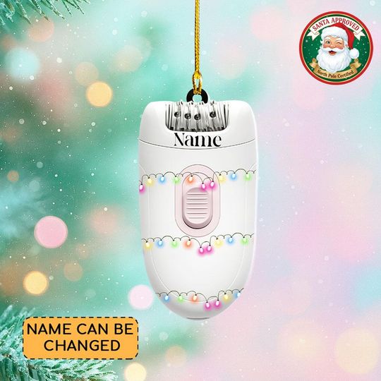 Discover Personalized Epilator Hair Remover Christmas Ornament, Beautician Ornament Gift, Spa Lovers Ornament, Beauty Salon Ornament Decor Thdso-1697