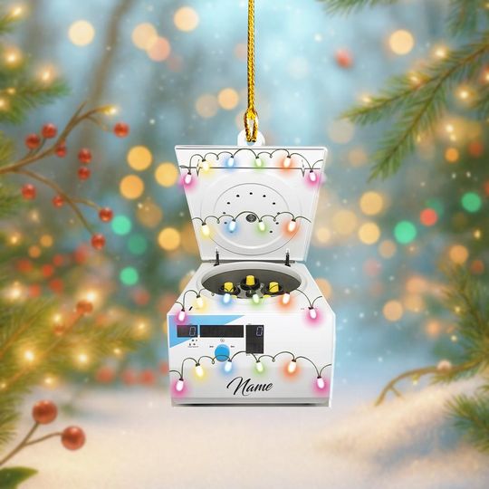 Discover Personalized Laboratory Centrifuge Christmas Ornament, Scientist Gift, Chemistry Ornament, Science Ornament, Laboratory Room Thdso-1637