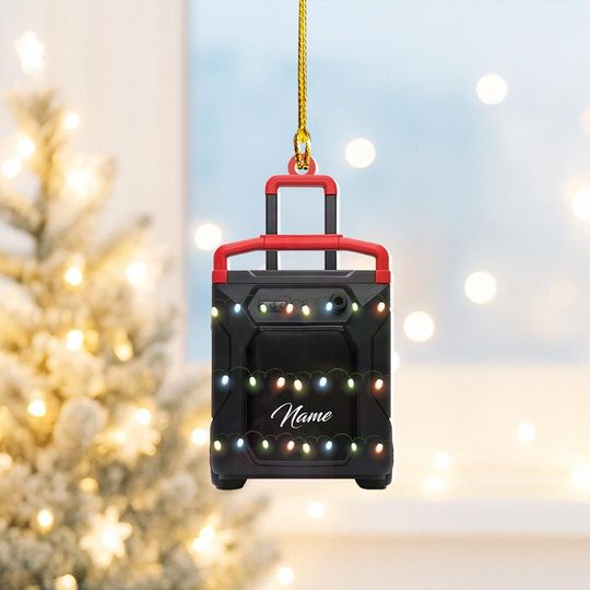 Discover Personalized Portable Speaker Christmas Ornament, Music Speaker Ornament, Music Engineer Ornament Gift, Gift for Music Lovers Thdso-1667