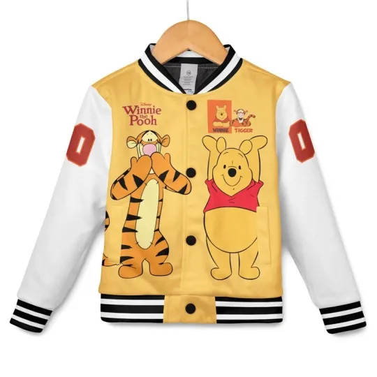 Discover Custom Pooh Bear & Tigger Winnie The Pooh Hundred Acre Wood Baseball Jacket