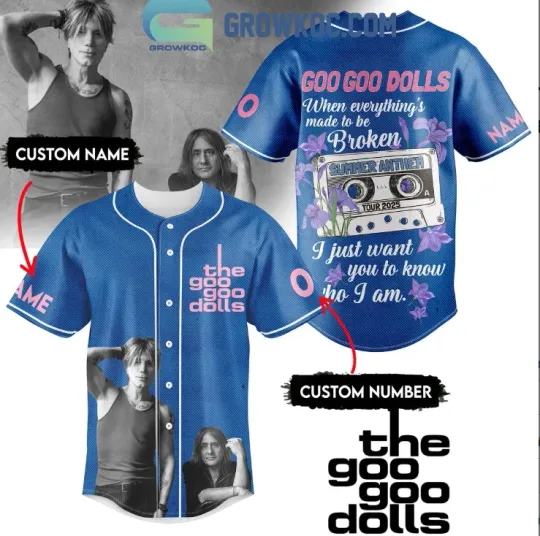 Discover The Goo Goo Dolls Summer Tour 2025 Personalized Baseball Jersey