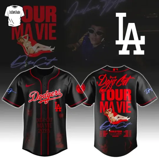 Discover LA Dodgers x Doja Cat Tour 2025 Jersey