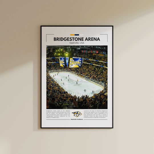 Discover Bridgeston Arena Poster | Nashville Predators