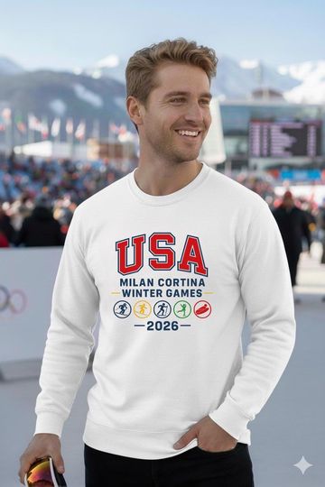USA Milan Cortina 2026 Winter Games Sweatshirt Team USA Pullover