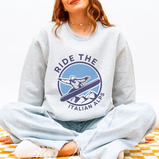 Discover Winter Games Italy 2026 Sweatshirt Ride the Italian Alps