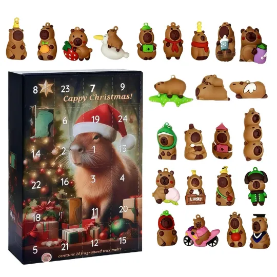 Discover Capybara Advent Christmas 24 Days 3D Holiday Decoration Advent