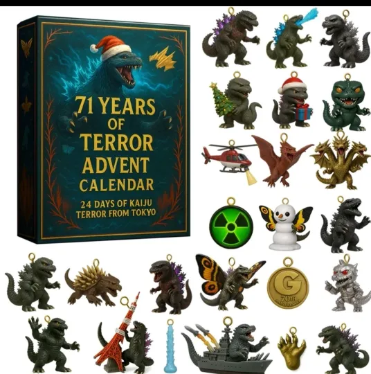 Discover 2025 Advent Calendar 71 Years of Terror 2D Acrylic Best Christmas Countdown USA