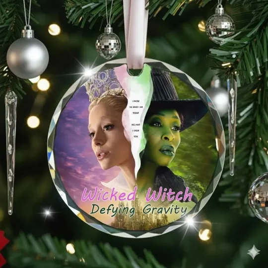 Discover Wicked Movie Glass Ornament, Defying Gravity Ornament