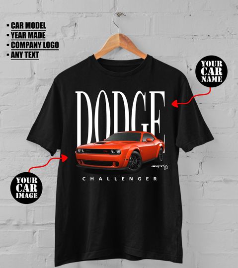 Discover Personalised Car T-Shirt, Custom Classic Car Tee, Vintage Car T-Shirt, Custom Car Photo T-Shirt, Car Lovers T-Shirt