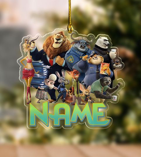 Discover Personalized Disney Zootopia 2 Nick Judy Gary Ornament/Disney Zootopia 2 Christmas Ornament/Nick And Judy Christmas Zootopia 2 Gift OGWY27