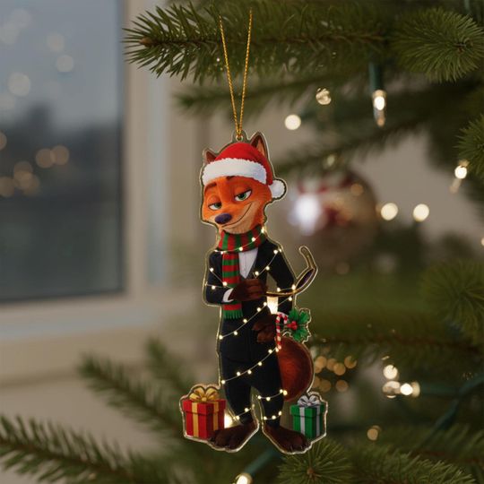 Discover Nick Wilde Christmas Ornament, Zootopia 2 Family Ornament, Disney Couple Christmas Tree Decor, Holiday Decoration, Christmas Gift