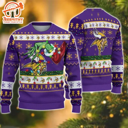Discover football Minnesota Viking funny character Christmas Ugly Sweater For Fans