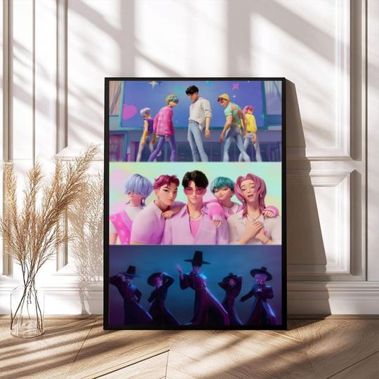 Discover K-Pop Demon Hunters 2025 Poster Wall Art Home Decor Vertical Poster