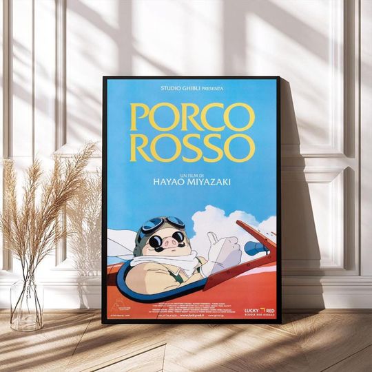 Porco Rosso (1992) Movie Poster, High Quality Film Print, Wall Art for Home Decor