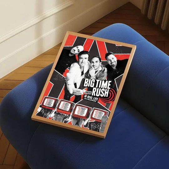 Discover Big Time Rush 2025 Tour Poster Premium Matte Vertical Poster
