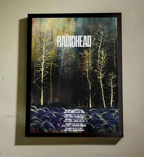 Radiohead 2025 Tour Poster Premium Matte Vertical Poster