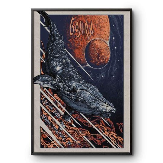 Discover Gojira Toulouse 2025 Tour Poster Print Metal Band Wall Decor