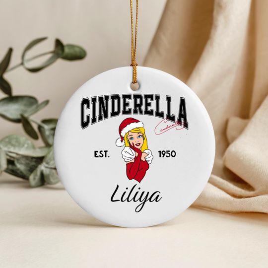Discover Personalized Christmas Princess Cinde Ornament, Disney Christmas Princess  Squad Decor, Birthday Girl Ornament, Merry Christmas Gift