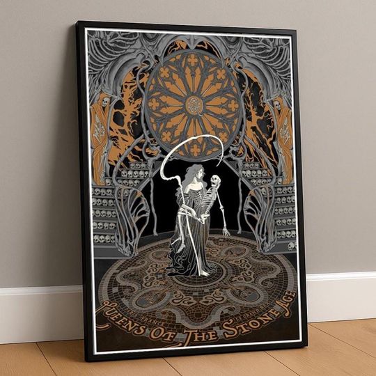 Queens of the Stone Age Paris France October 2025 Tour Poster