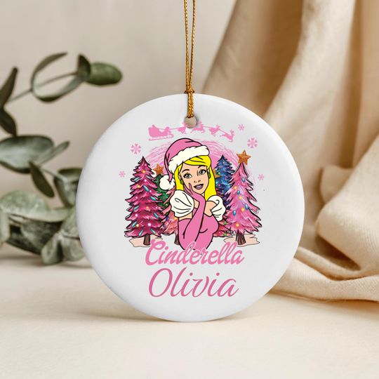 Discover Personalized Christmas Princess Cinde Ornament, Disney Christmas Princess  Squad Decor, Birthday Girl Ornament, Merry Christmas Gift