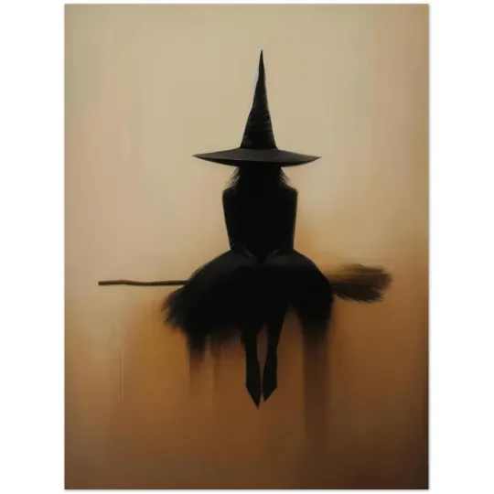 Discover Witch Silhouette Vertical Poster