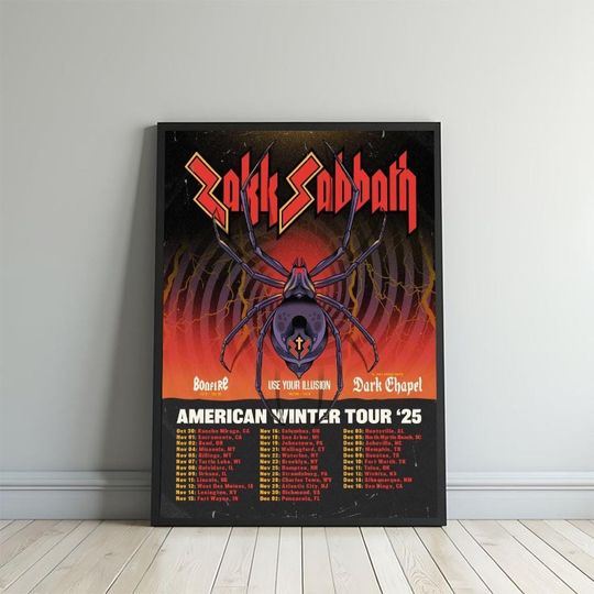 Discover Zakk Sabbath USA Tour 2025 Vertical Poster October 30 – December 16