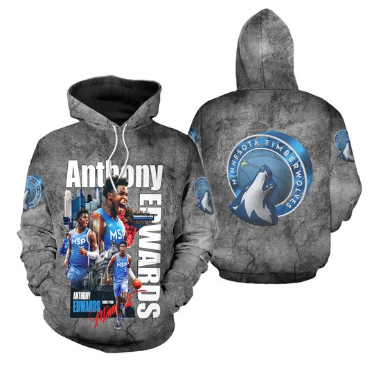 Anthony Edwards Shirt, Anthony Edwards Basketball 3D Hoodie