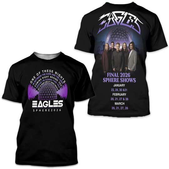 Discover Eagle Final 2026 Sphere Shows 3D T-Shirt