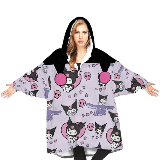 Kuromi Oversized Blanket Hoodie