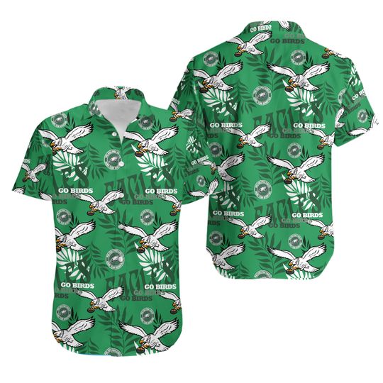 Philadelphia team Eagle hawaiian shirt, retro team apparel, philly shirt