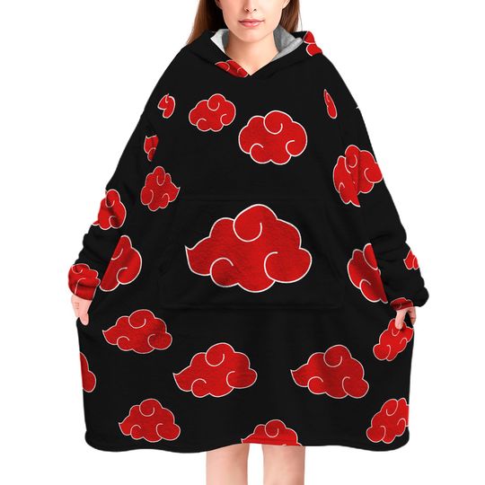 Anime Blanket Hoodie in Akatsuki Look