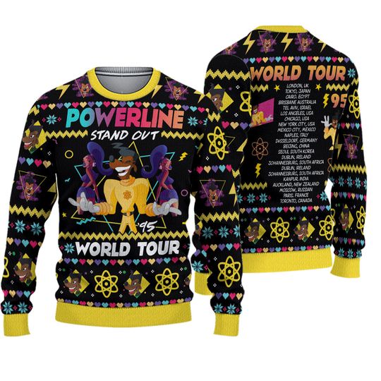 Powerline World Tour Ugly Sweater Christmas