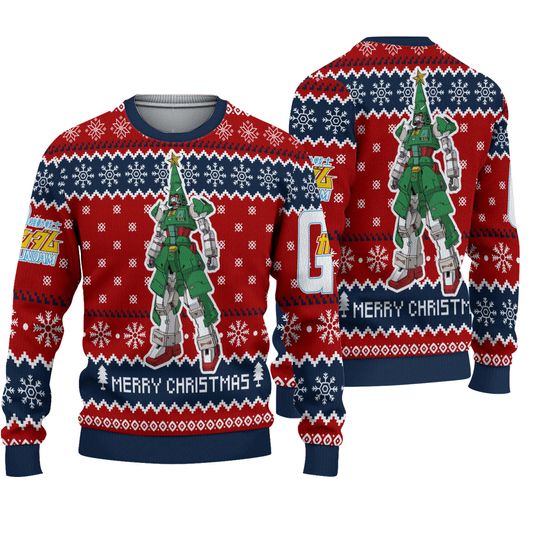 Xmas Tree Gundam Ugly Christmas Sweater