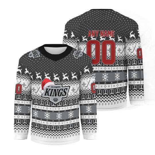 Personalized Los Angeles Kings Christmas Hockey Shirt Fan Gear Gift