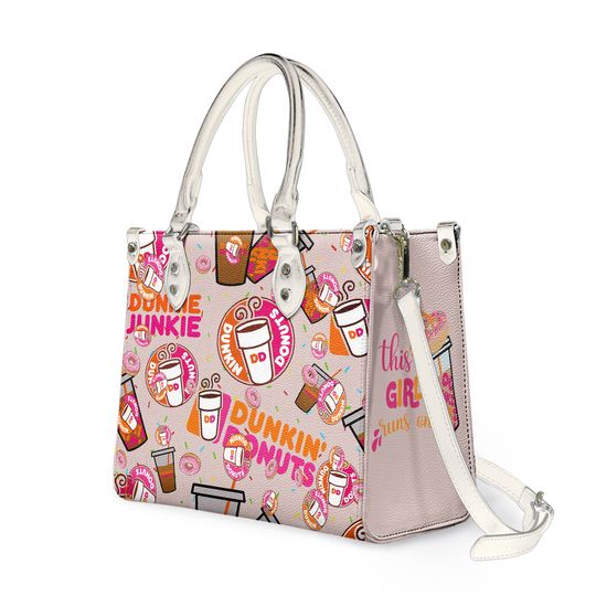 Dunkin Donuts Women Leather Handbag ,Dunkin Donuts Handbag Gift For Women