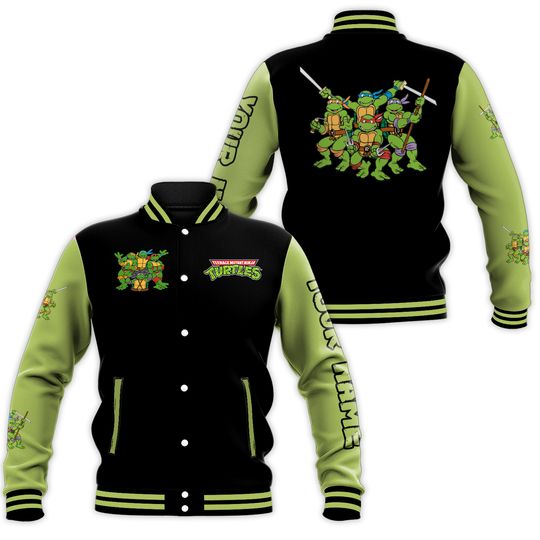 Personalized Teenage Mutant Ninja Baseball Jacket