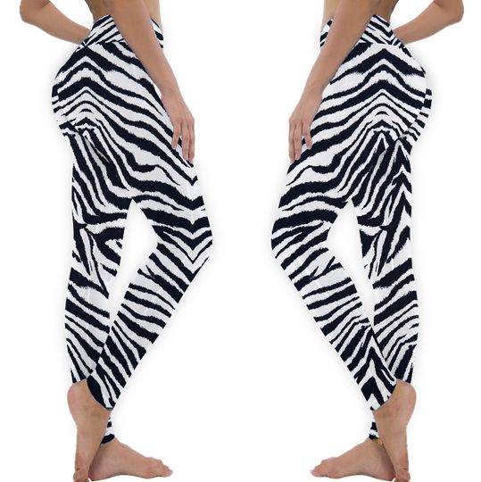 Zebra Leggings for Men, animal print leggings, black and white leggings for men