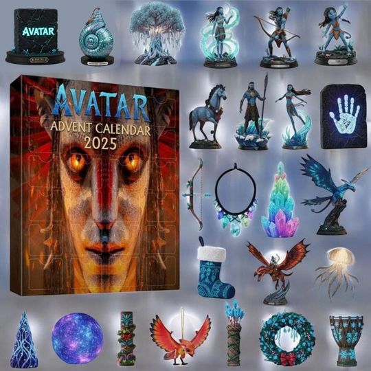Avatar 3 Fire And Ash Advent Calendar 2025, 24 Days Countdown Box, Christmas Surprise Set, Christmas Calendar, Avatar Christmas Countdown