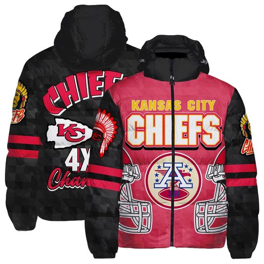 Kansas City Chiefs Super Bowl Hooded Puffer Jacket